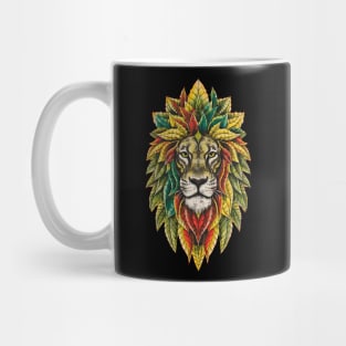 Rasta Reggae Lion Beautiful Jamaican Rastafarian Design Mug